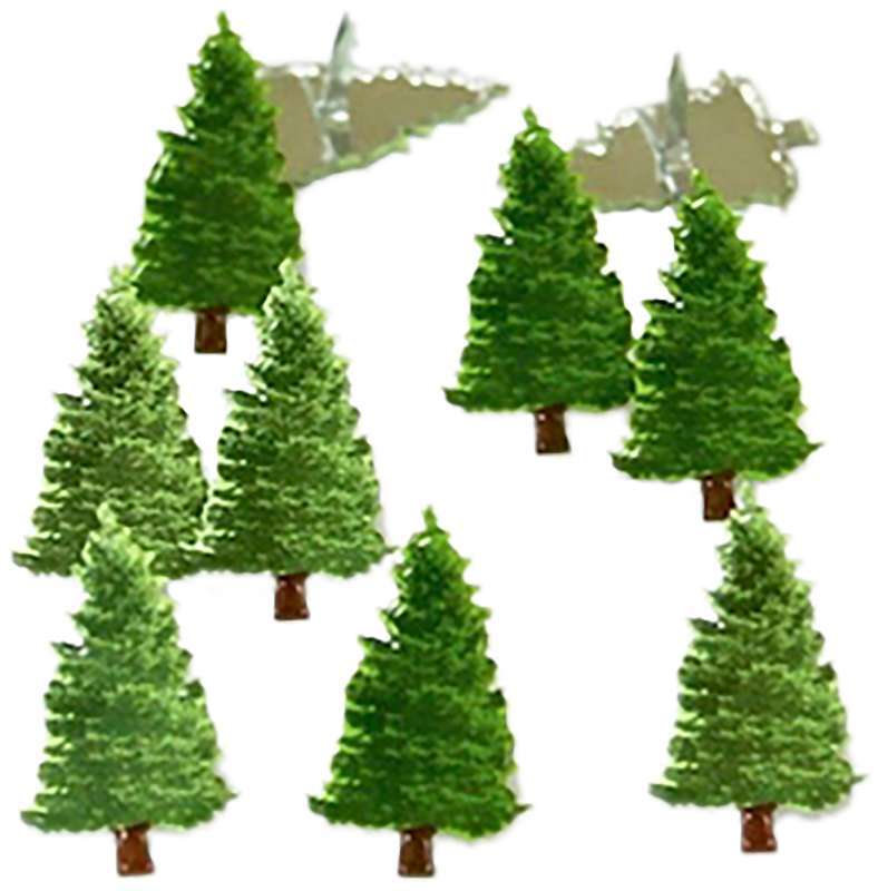 Eyelet Outlet Shape Brads 12/Pkg Pine Tree