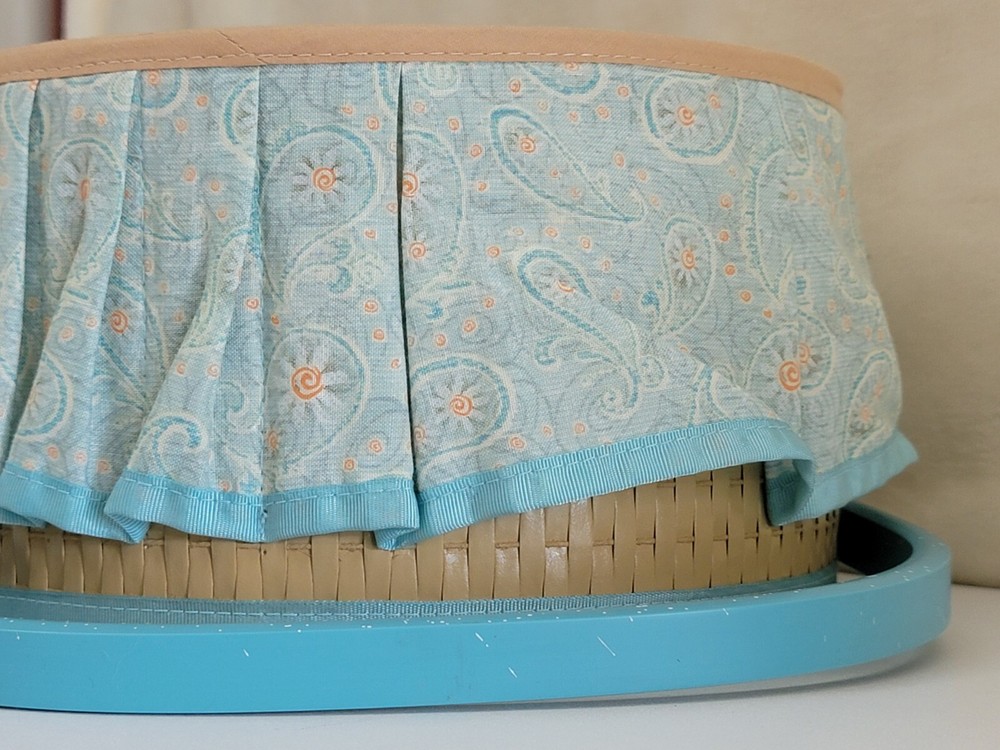 Vintage Sewing Basket With Handle