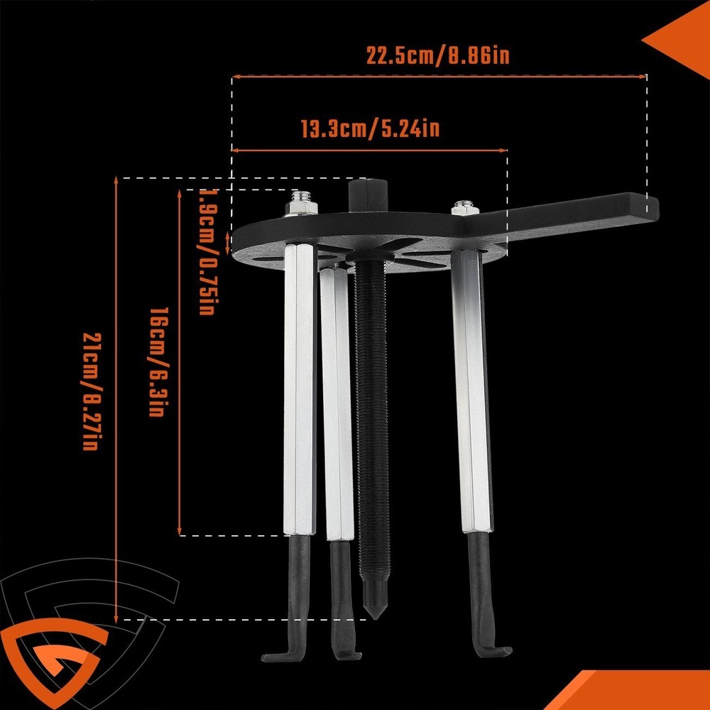 Three-jaw Bearing Disassembly Puller Inner Hole Removal Tool Multi-Function Set