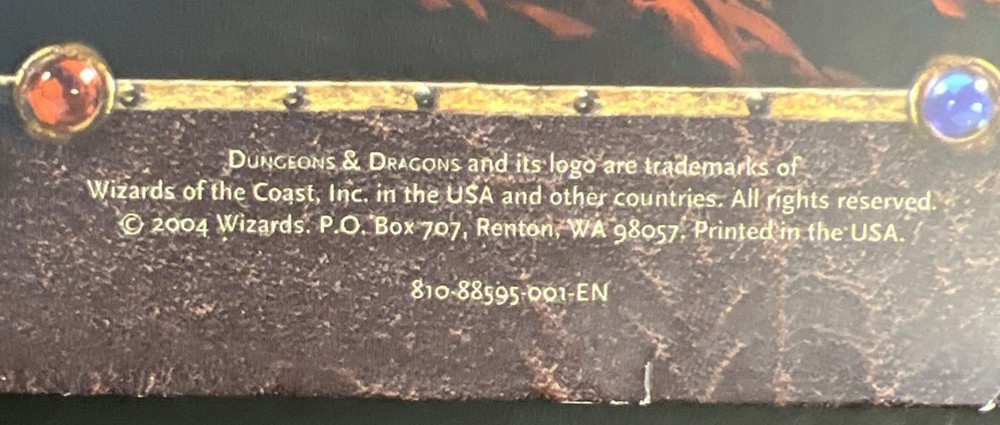 2004 Dungeons And Dragons Folder And Character Sheets. Folder Has Some Flaws