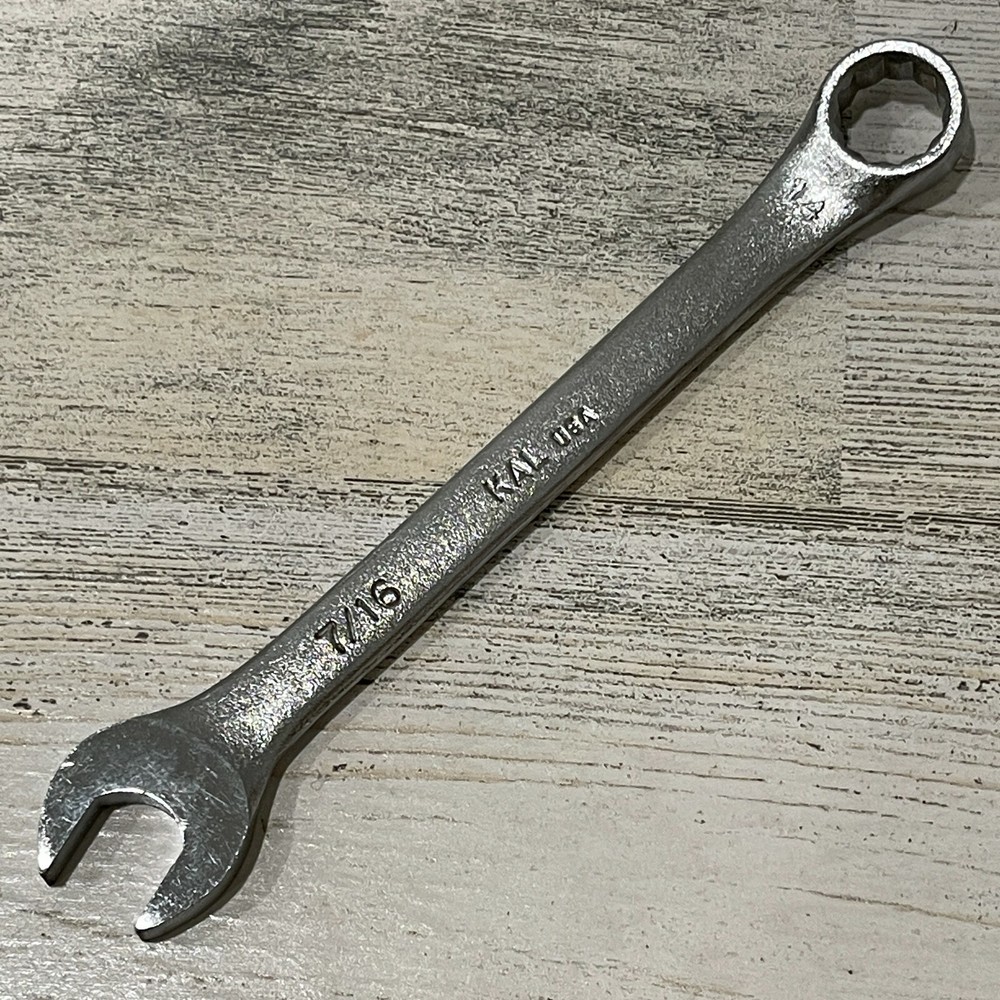 KAL Tools ~ 12pt ~ 7/16'' Combination Wrench ~ USA ~ NOS