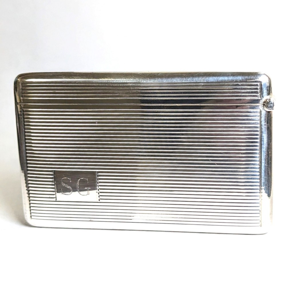 Sterling Silver Cigarette Case, Monogrammed