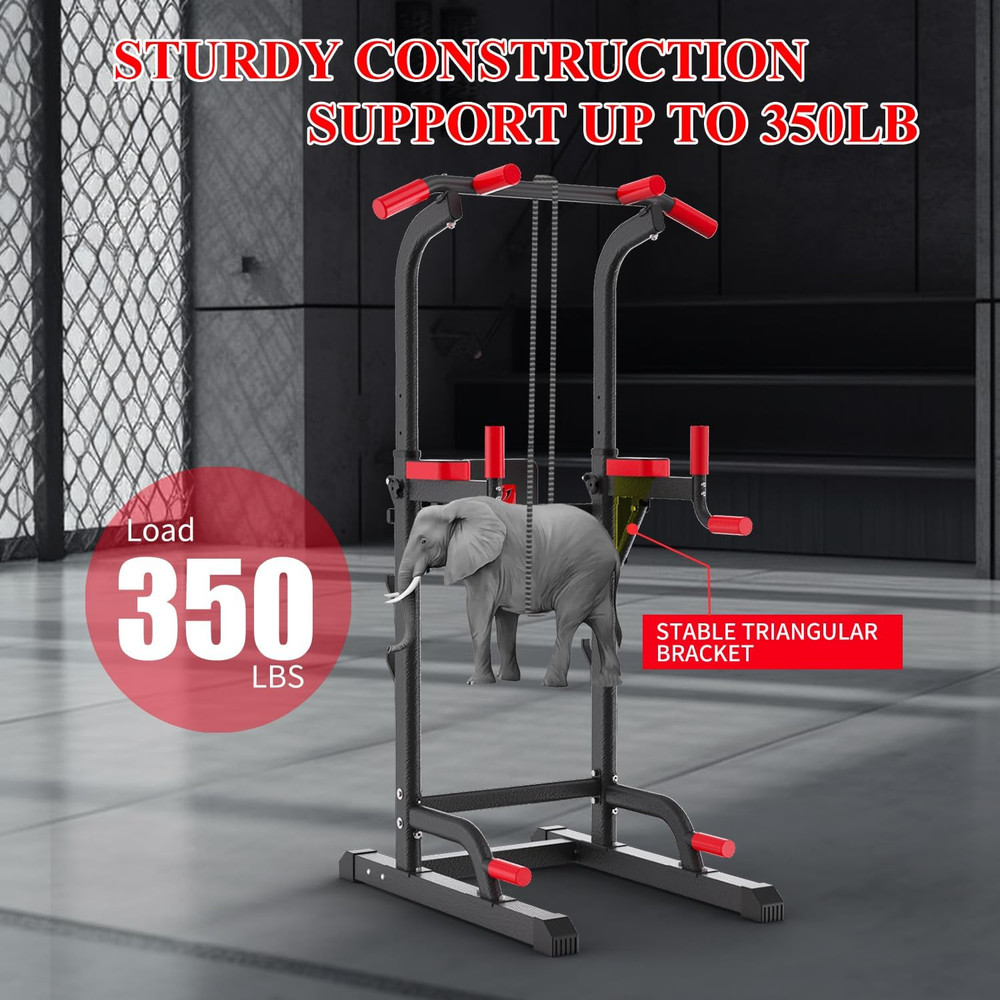 Power Tower Dip Station, Pull up Bar Station & Multi-Function Gym Equipment for