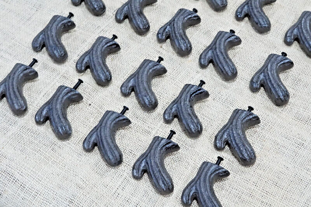 20 DRAWER PULLS CAST IRON CACTUS 3" ORNATE CABINET HANDLES RUSTIC TREE BRANCH