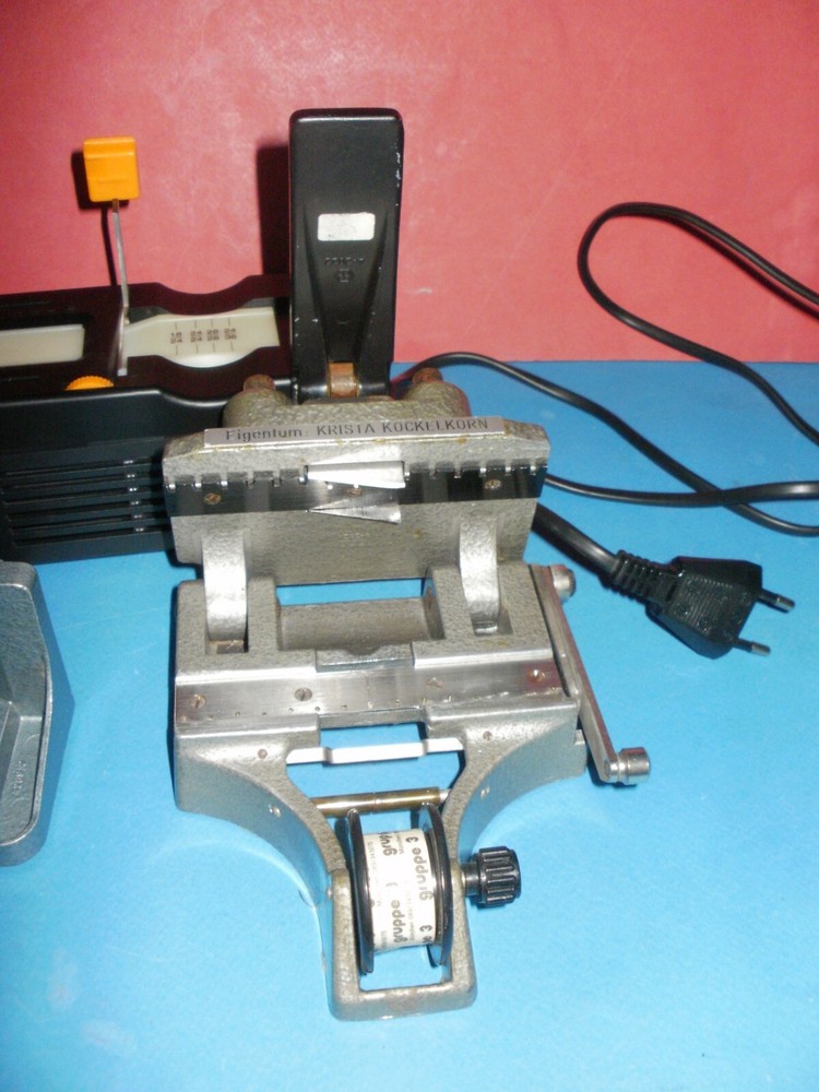 Lot of three different devices for viewing and processing slides from Germany