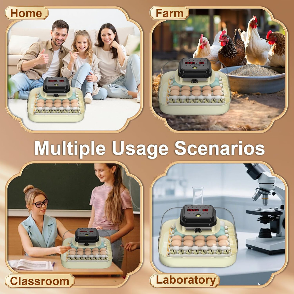 35 Eggs Incubators for Hatching Eggs,Egg Incubator with Automatic Egg Turning an