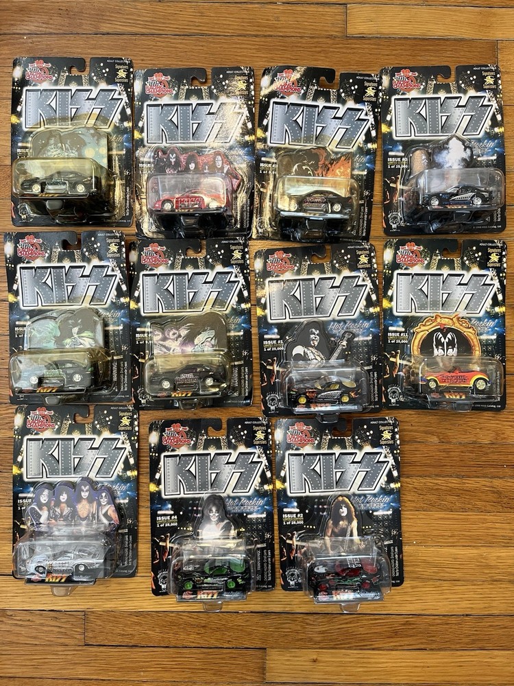 1998 Racing Champions KISS Hot Rockin’ Steel Diecast Cars Lot of 11 Sealed