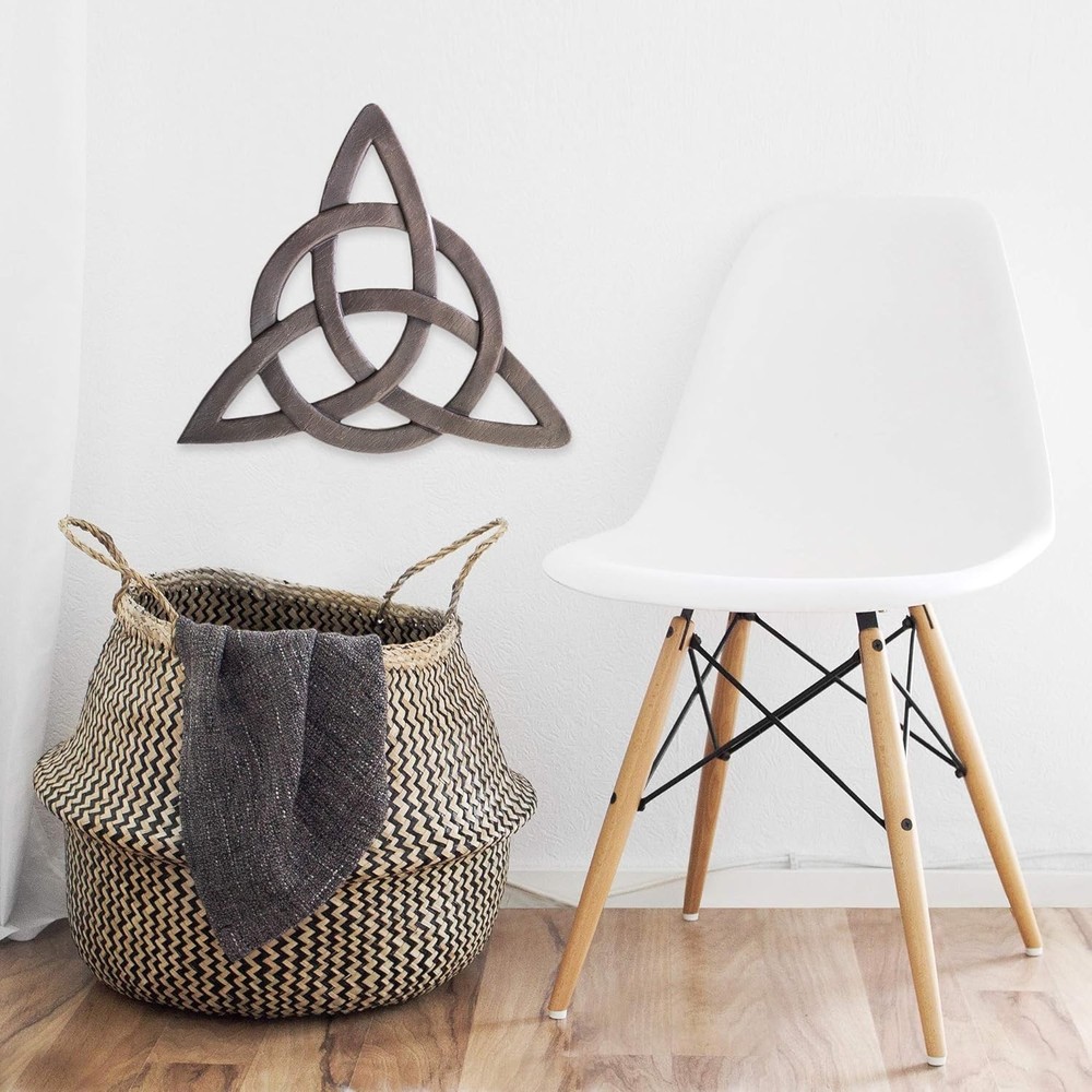 Rustic Brown Metal Irish Trinity Knot Wall Hanging