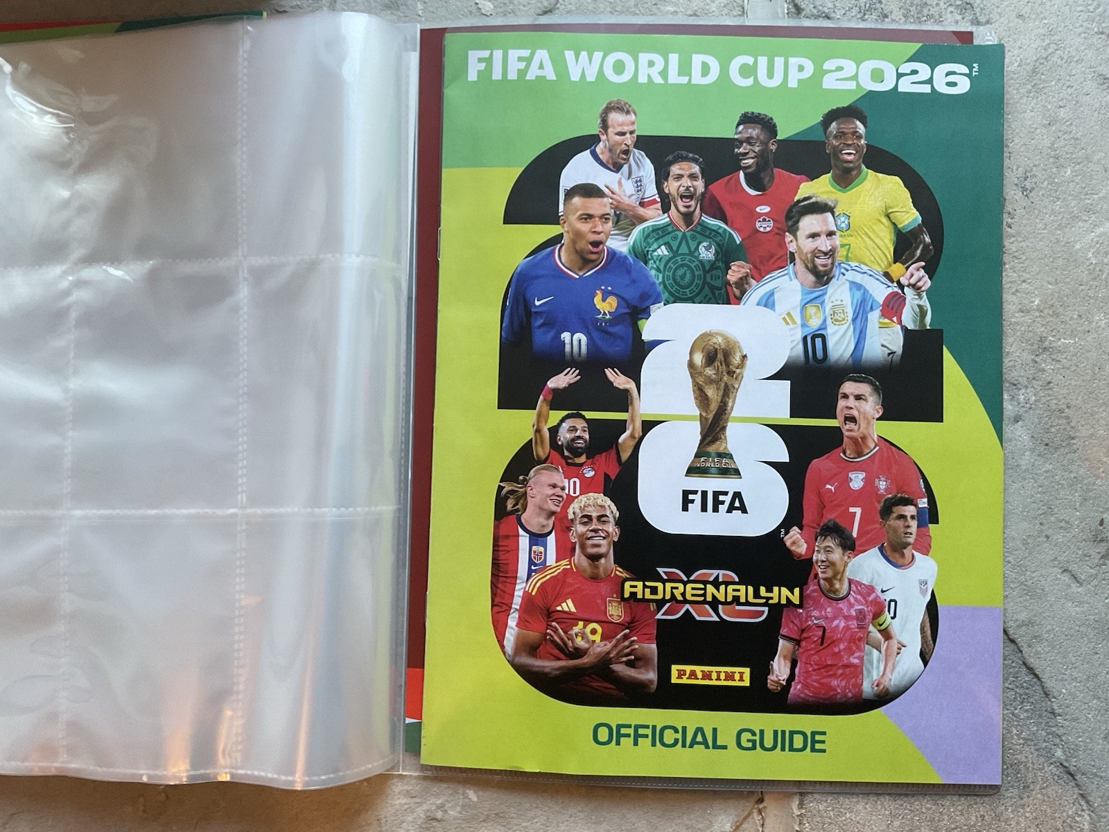 Panini World Cup 2026 Adrenalyn XL Binder ONLY Unsealed No Cards .