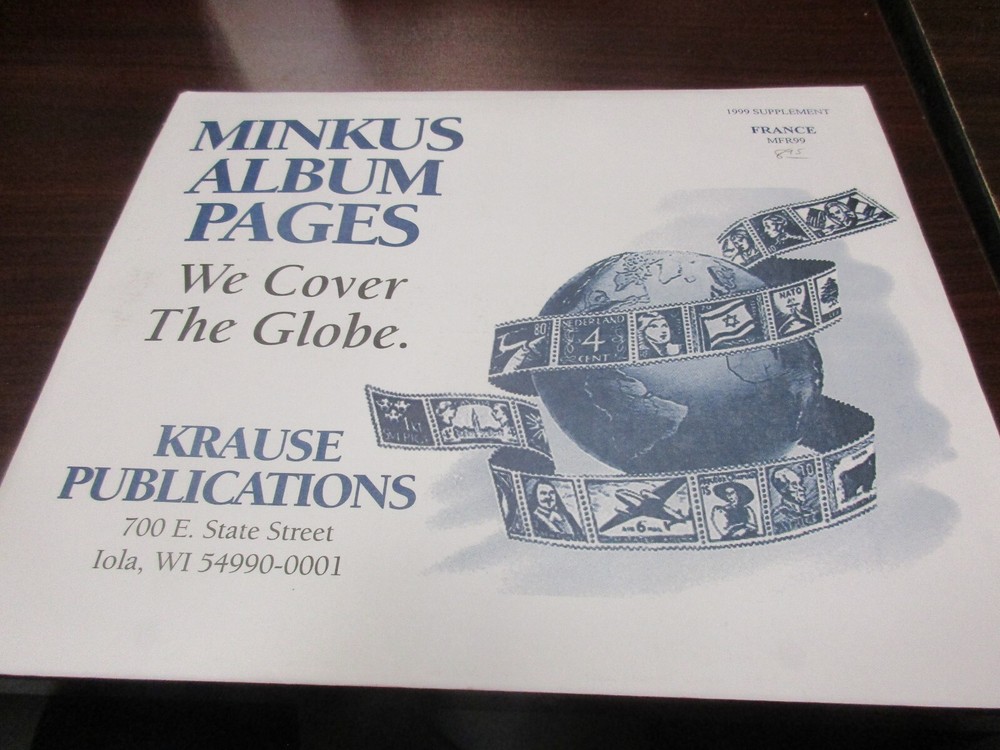 "MINKUS"  ALBUM PAGES 2000  SUPPLEMENT FRANCE  #MFR00  W/FREE SHIPPING!!!