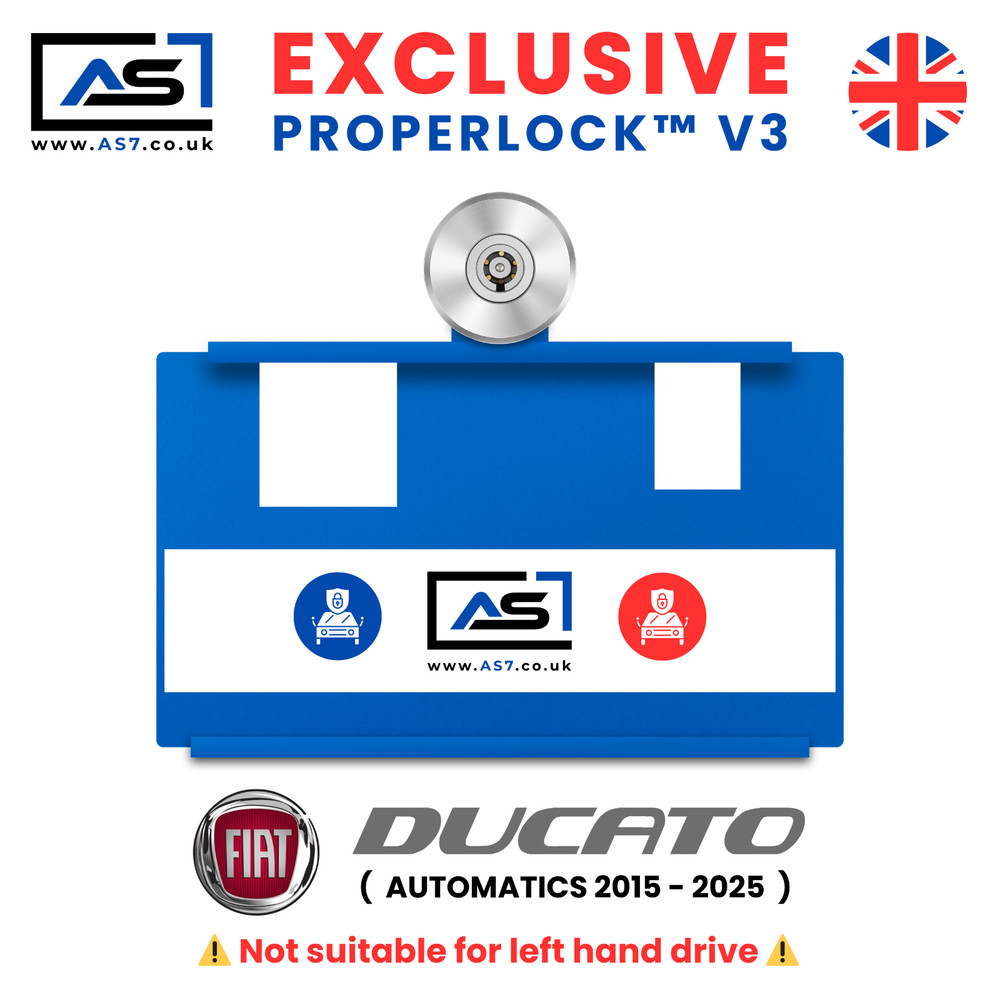 Fiat DUCATO AUTOMATIC 2015-2025 AS7 Pedal Lock Guard Security Theft Van