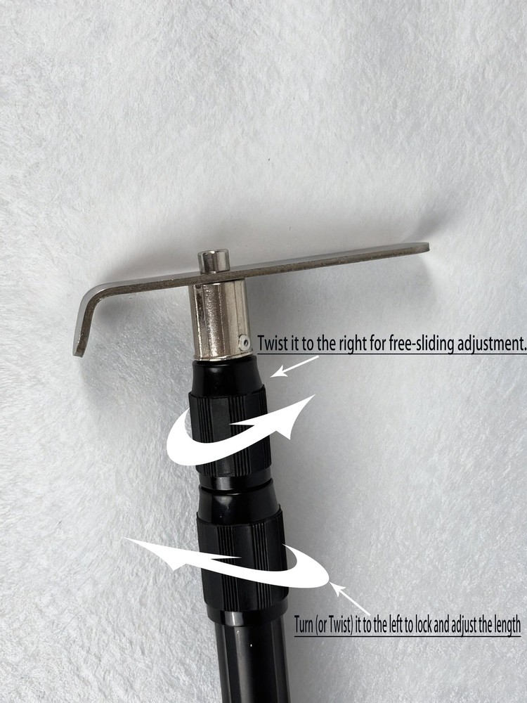 6.9FT Telescoping Truck Bed Cargo Hook, Heavy-Duty Extendable Retrieval Tool ...