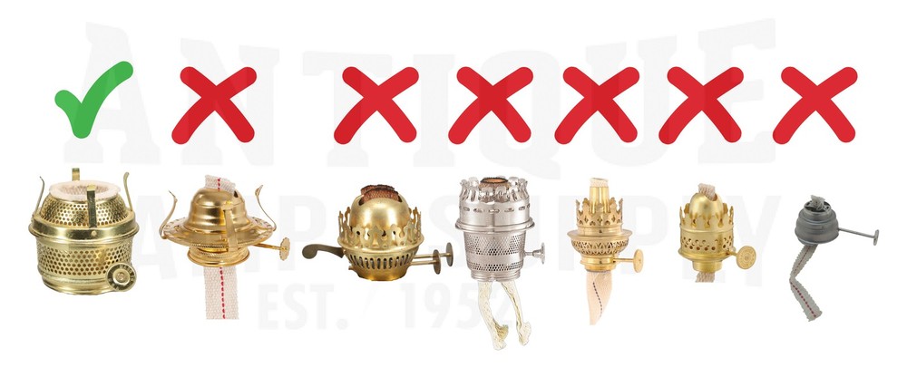 B&P Lamp Central Draft and RAYO Shade Holders