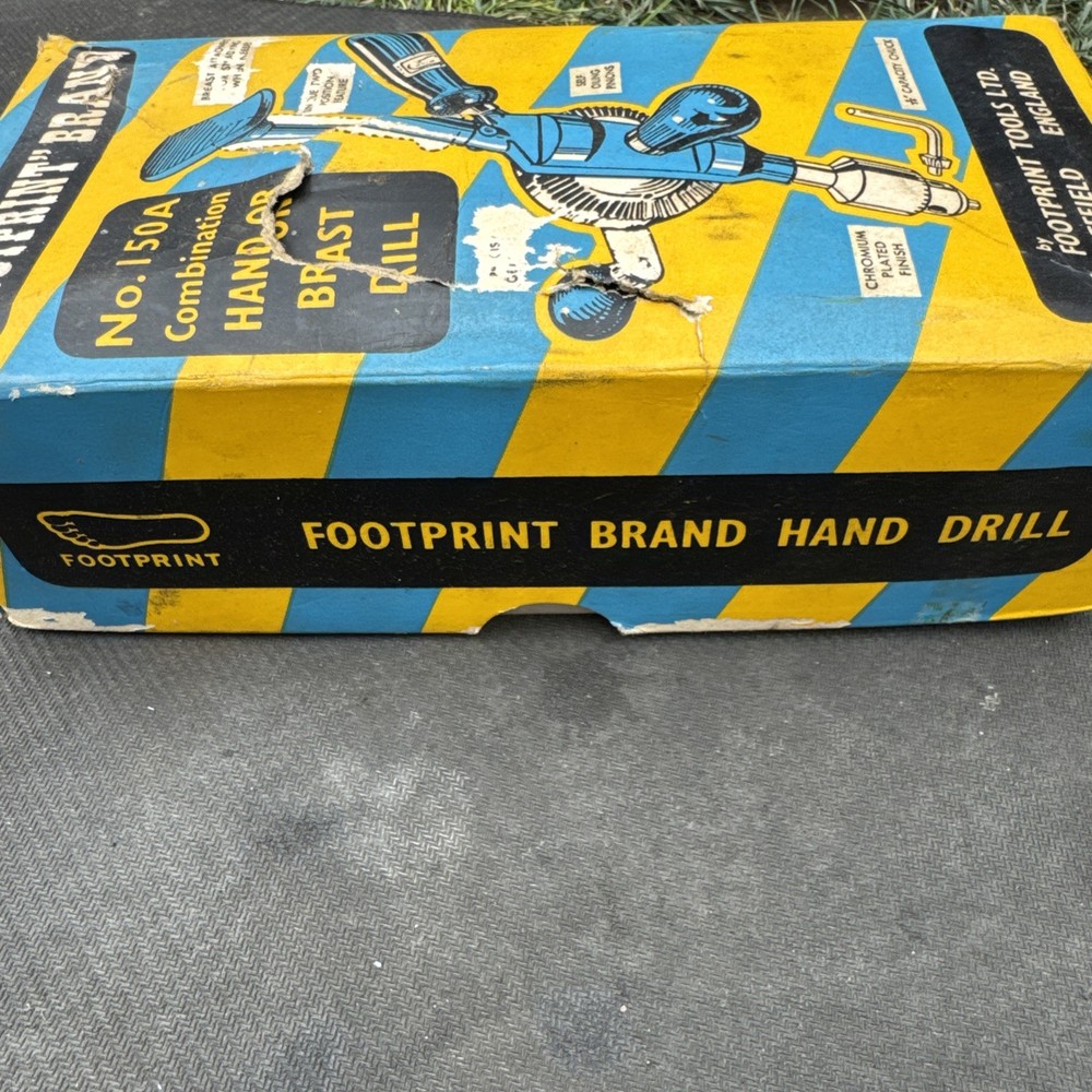 Vintage Footprint No. 150A Combination Hand Drill