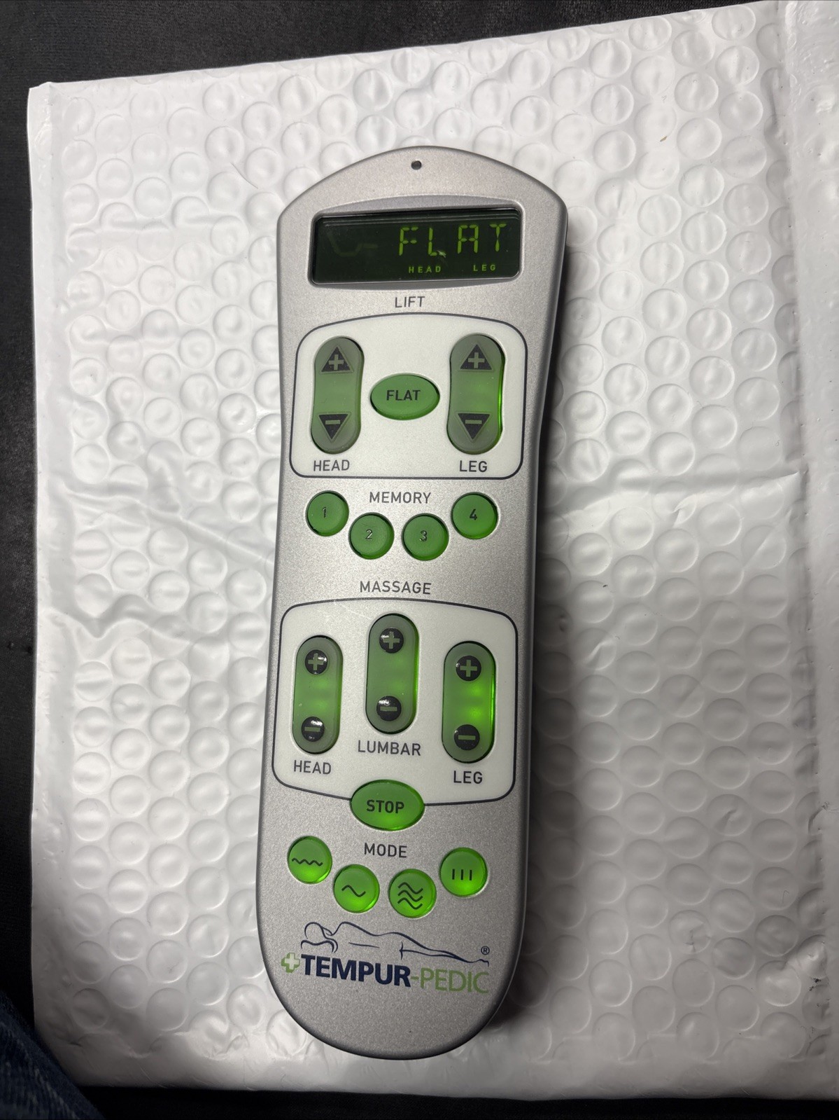 Tempur-Pedic Tempur-Ergo Premier 10003-RFREMS-L008 Wireless Remote Control