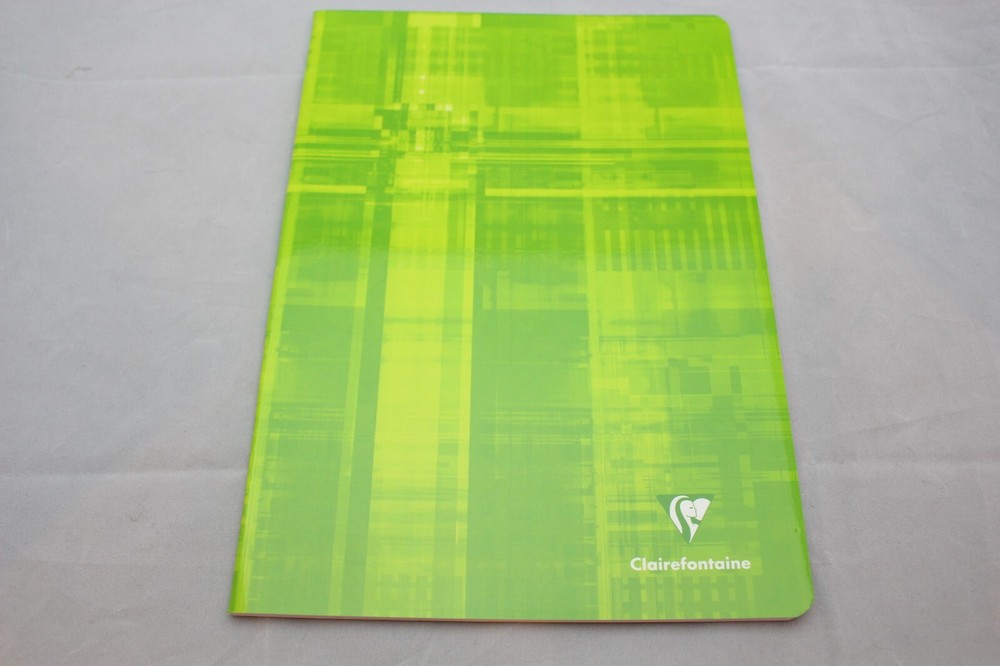 Clairefontaine Staplebound Notebook  6" X 8" Lined Green