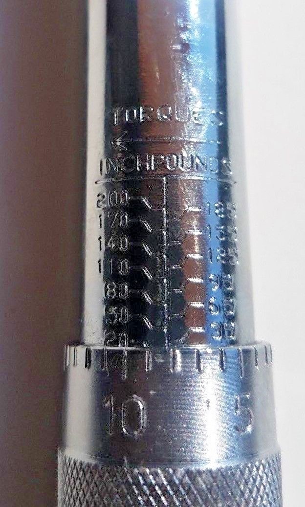 1/4 Inch Professional Drive Click Type Ratcheting Torque Wrench