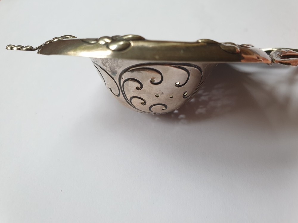 Antique Georg Jensen Sterling Silver Tea Strainer
