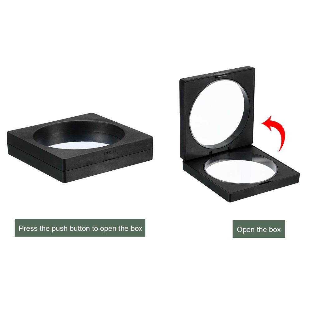 3D Floating Display Case, Coin Display Holder Case(Black, 5.5x5.5″)