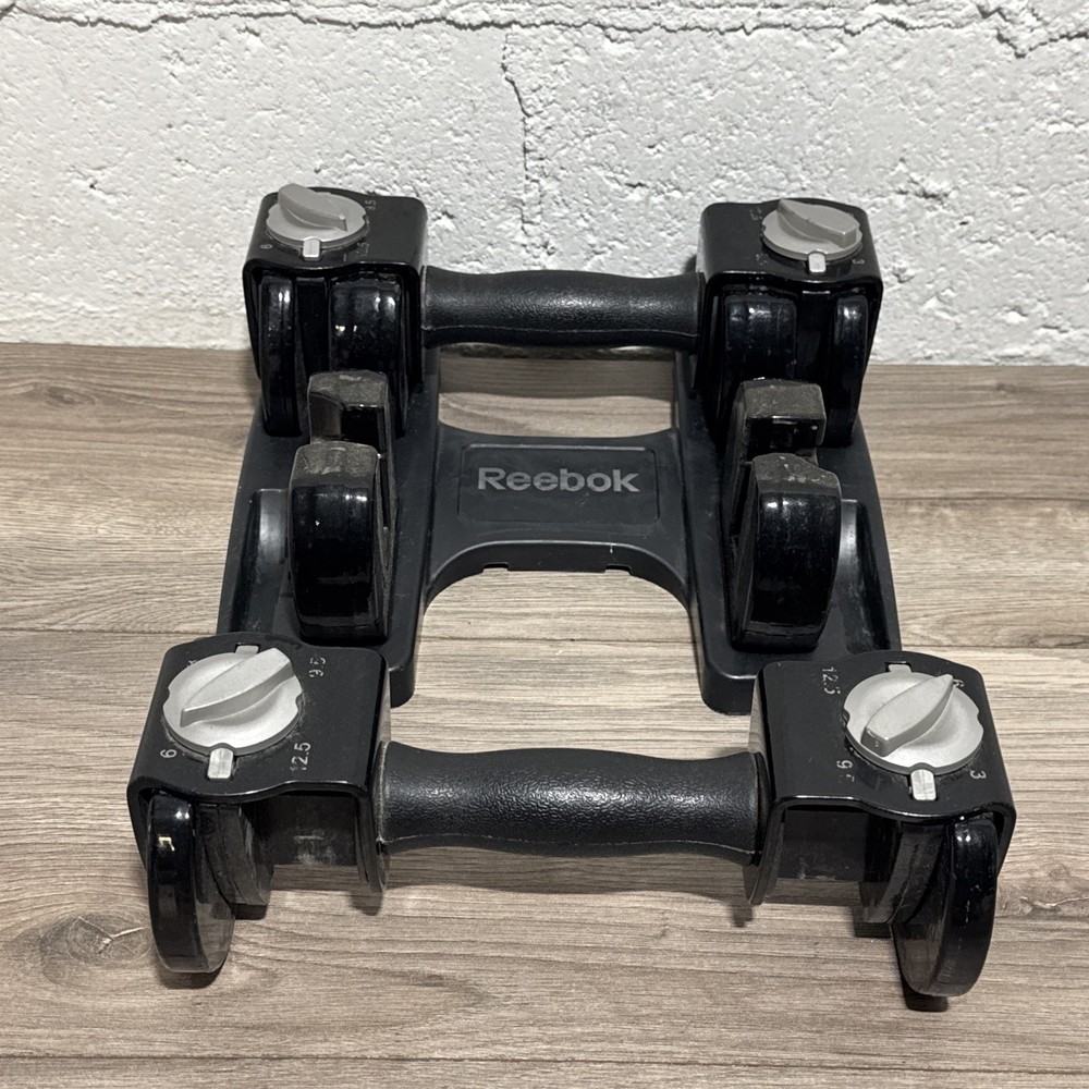 reebok 12.5 lbs each adjustable dumbbell set Exercise Workout Weights