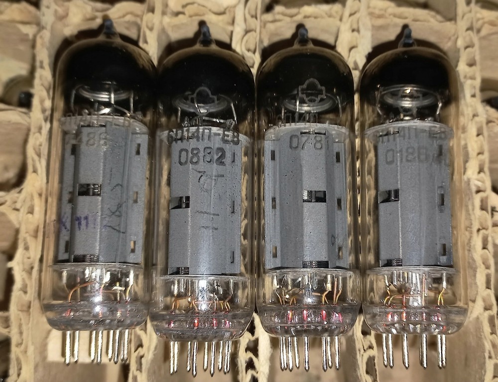 6P14P-EV EL84 6BQ5 7189 Tubes 4 pcs