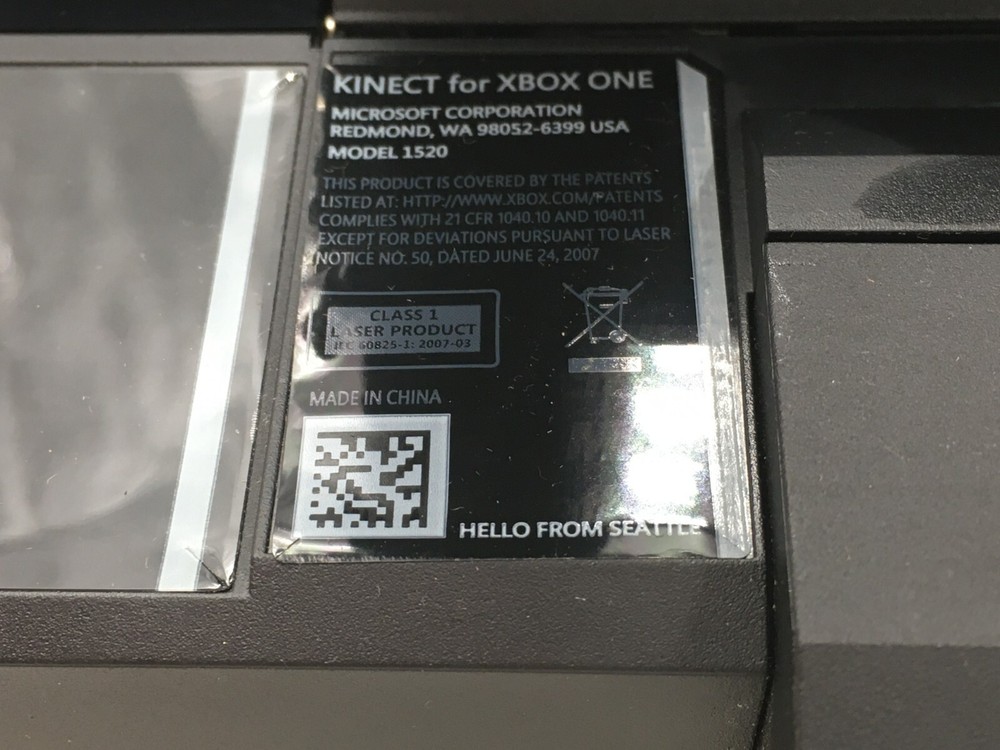 Xbox One Kinect Sensor V2 Black Model 1520 Microsoft with Free Shipping