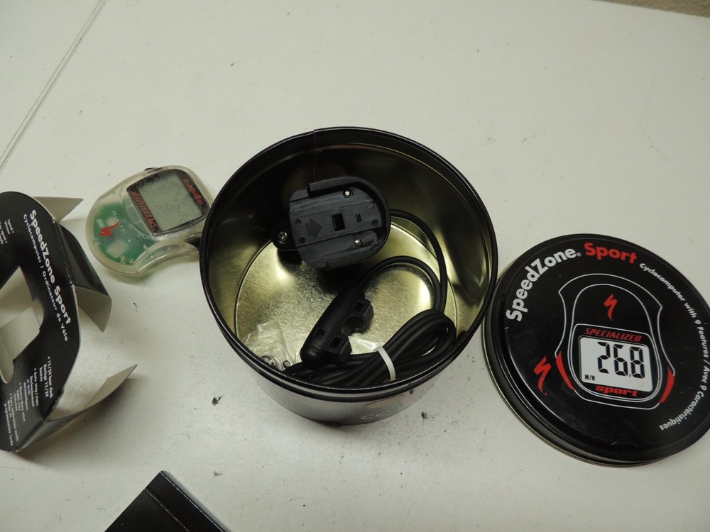 Specialized Speedzone Comp Wire Mount Cyclocomputer Odometer Clear vintage READ