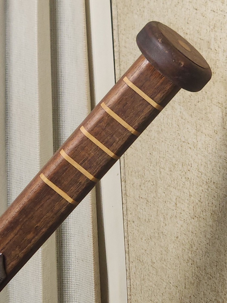 Thor's Hammer, Medieval Viking Solid Oak Head Walnut Handle With Display Stand