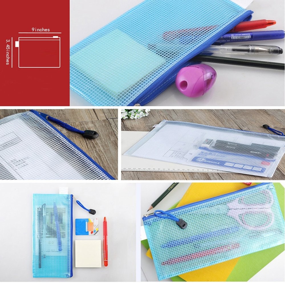 Small Zipper Envelope Document Storage Pouch Bag Invoice Holder Organizer for...