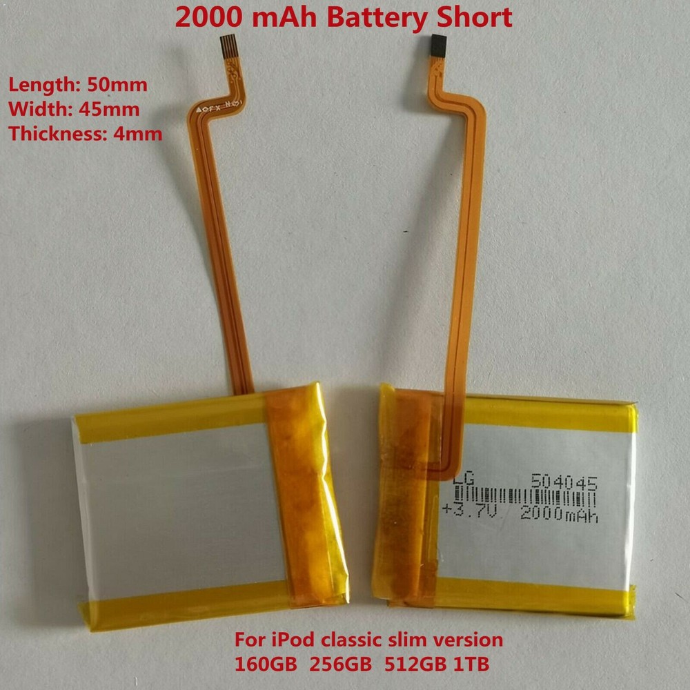 NEW 2000mAh Battery Upgrade replacement for iPod Classic & Video Thin