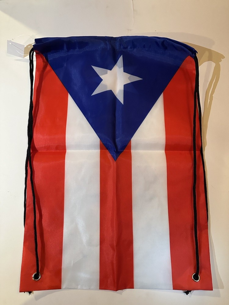 Puerto Rico Flag BackPack Drawstring FREE SHIPPING