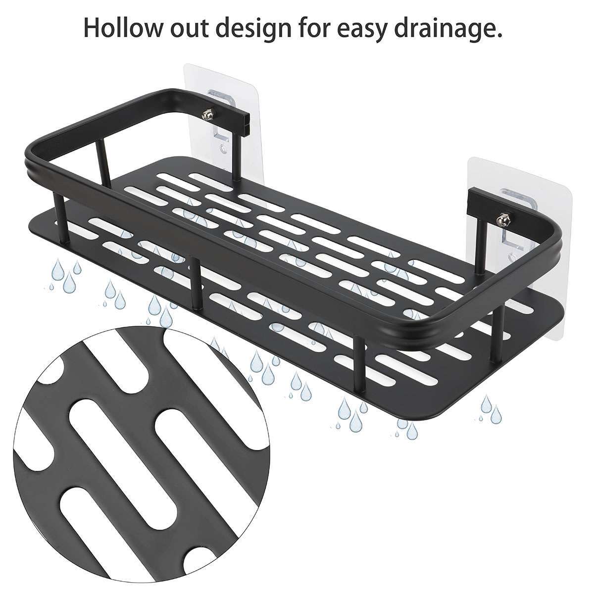 Wall Mount Bathroom Shower Caddy Shelf Rack Storage Basket for Shampoo Soap USA