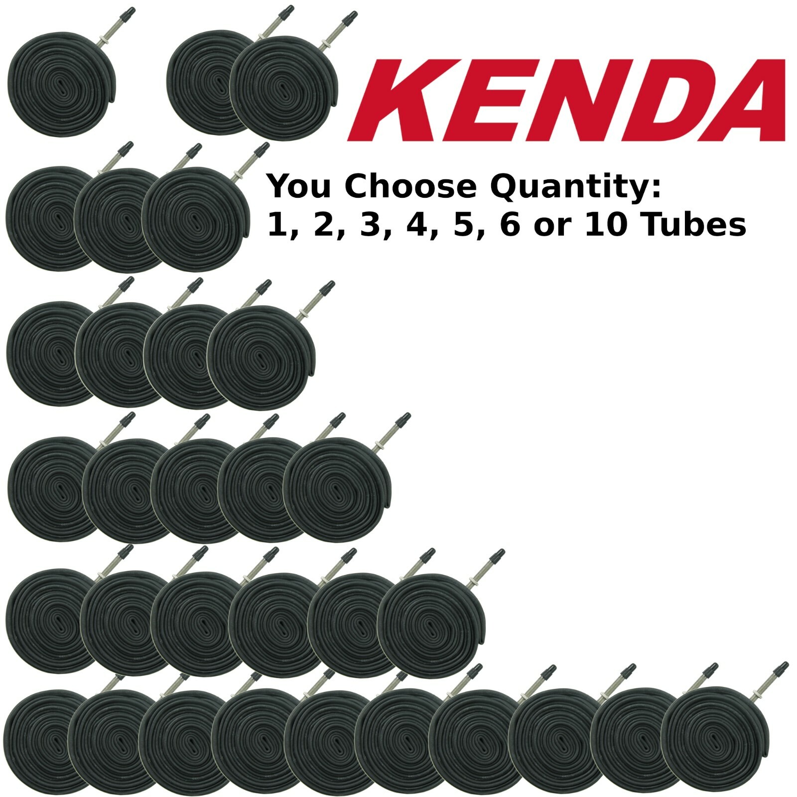 Multi Pack Kenda 700x30-43c Presta Valve 48mm Bike Inner Tube