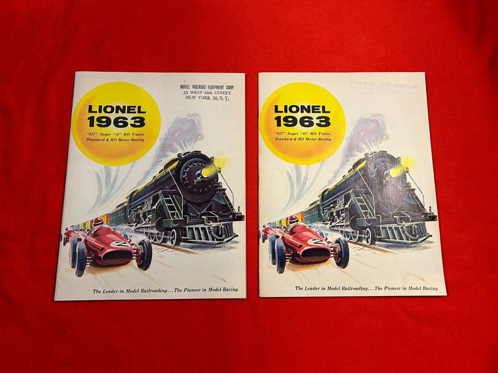 ORIGINAL LIONEL POSTWAR 1963 CONSUMER TRAIN CATALOG IN C8 CONDITION