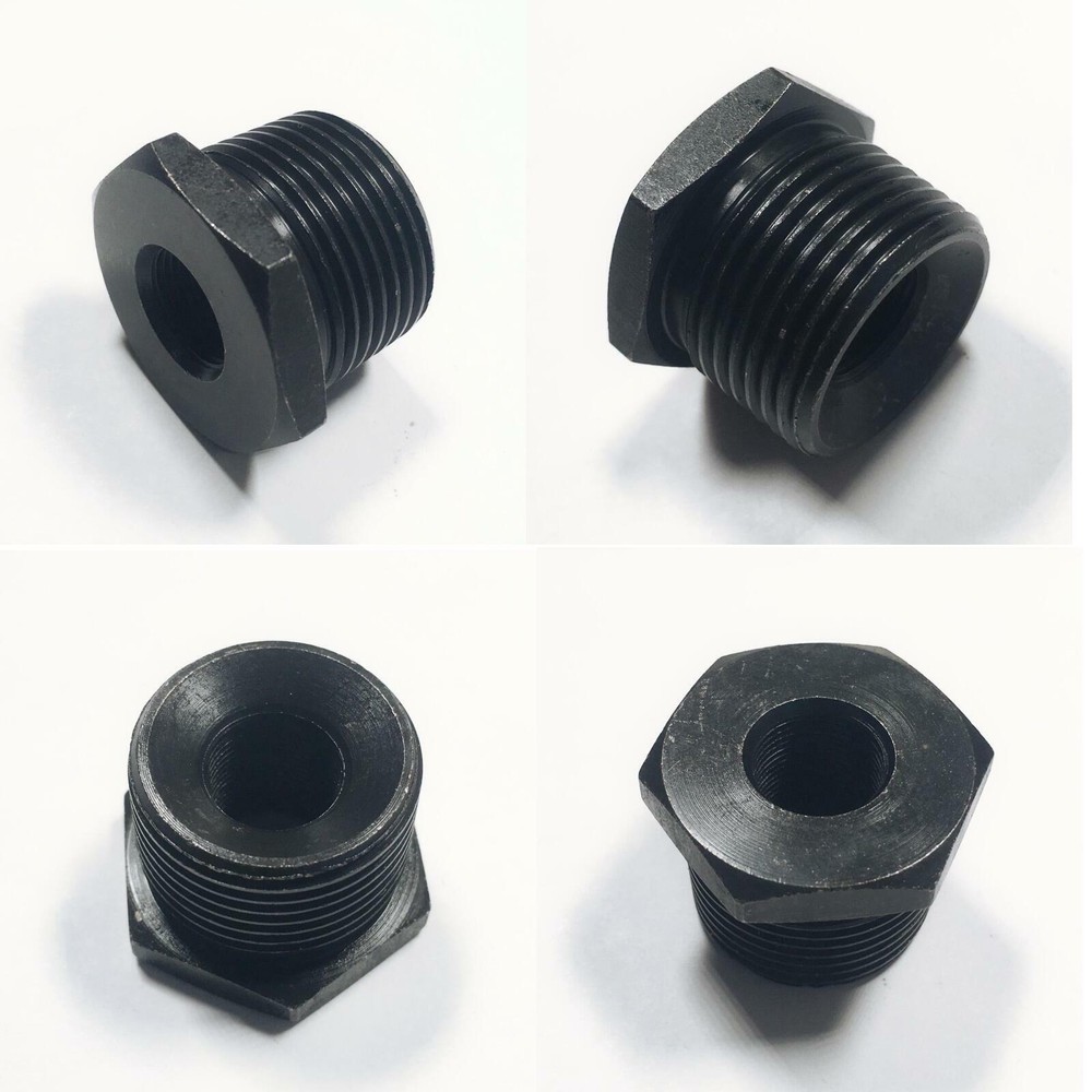 2 Pack Steel Thread Adapter Convert 1/2x28 to 3/4 NPT