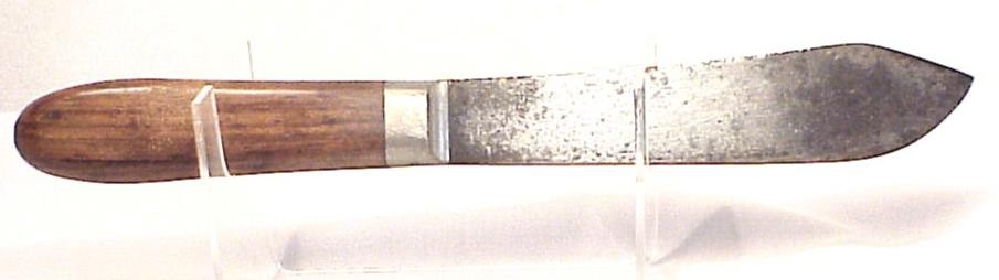 J. Russell Green River Works BUTCHER KNIFE & BRASS TACKED SHEATH