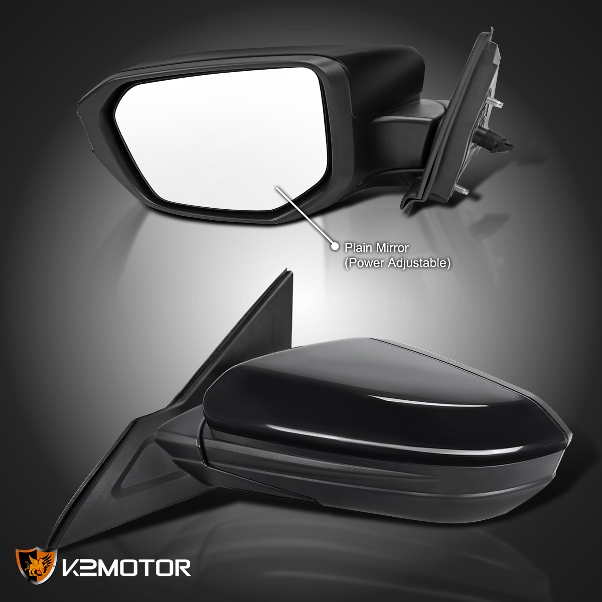 Left/Driver Side Fits 2016-2020 Honda Civic 3-Pin Power Adjustable View Mirror