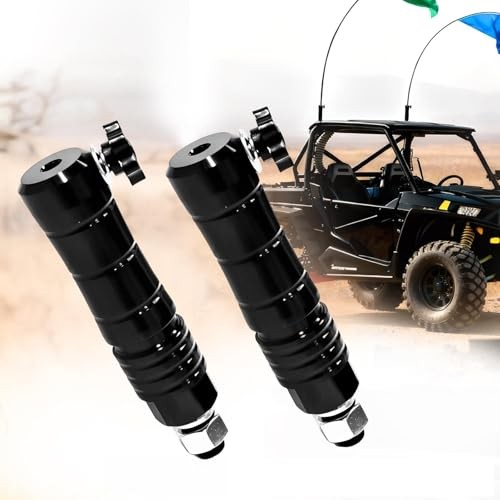 2 Pack Quick Release Flag Pole Holder – One-Click Whip Flag Mount Base for