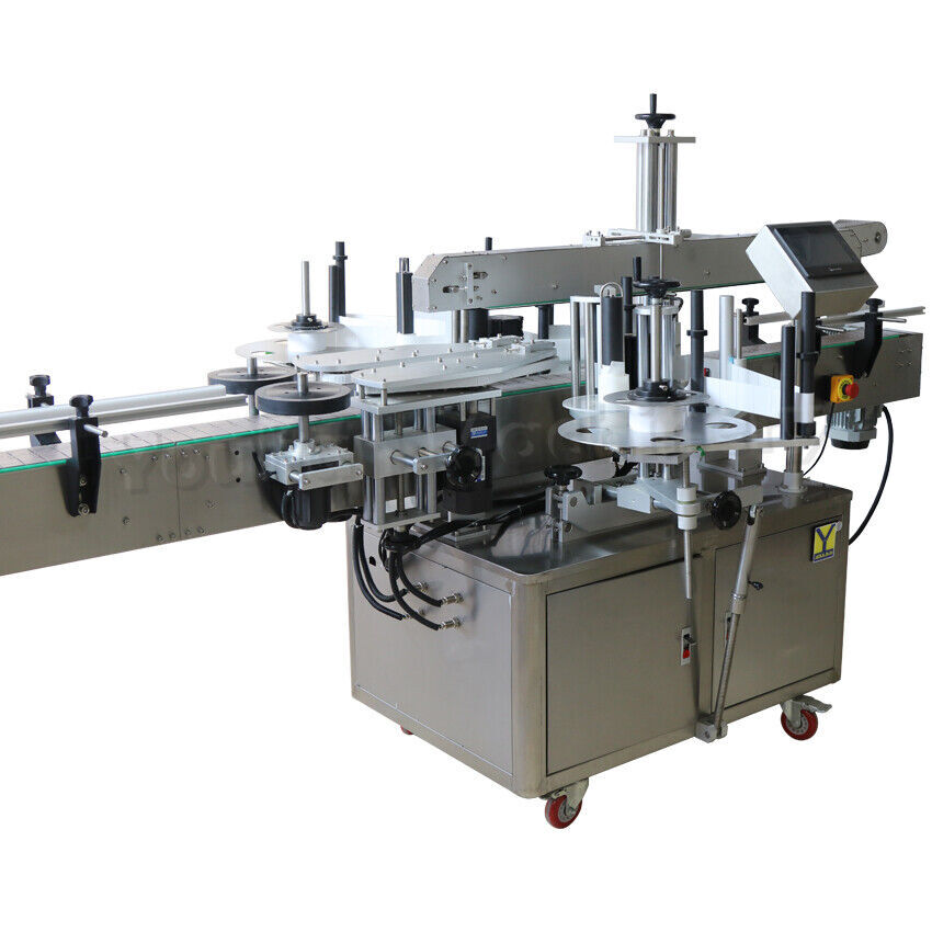 Fully Auto Double Side Flat Label Applicator Adhesive Sticker Labeling Machine