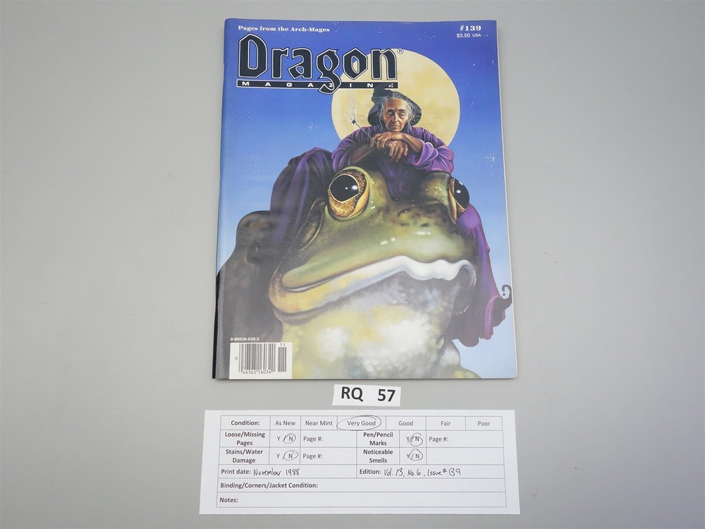 Dragon Magazine: Issue # 139 (TSR)