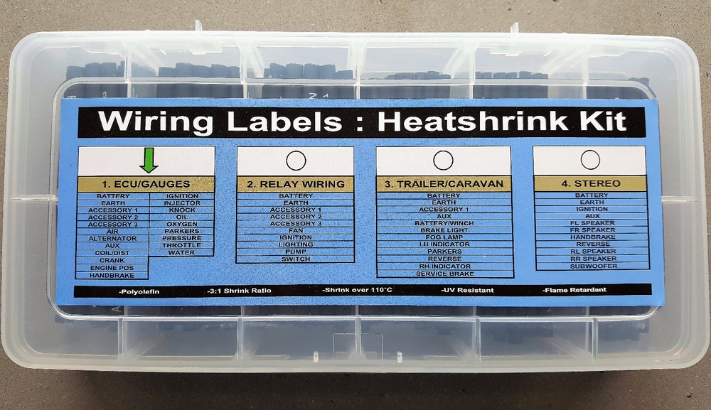 Wiring Labels : 2 KITS Heatshrink VALUE PACK!