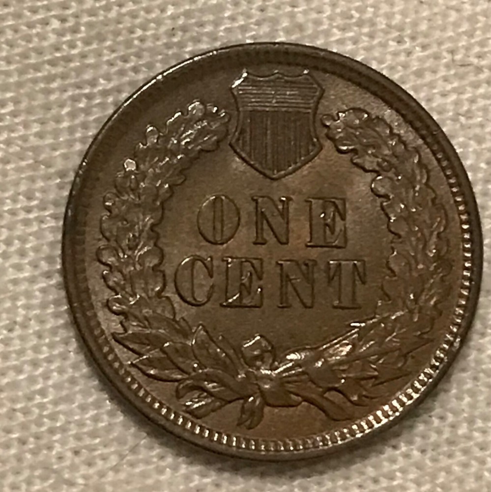 1899 Indian head cent , Lustrous Brown Uncirculated,