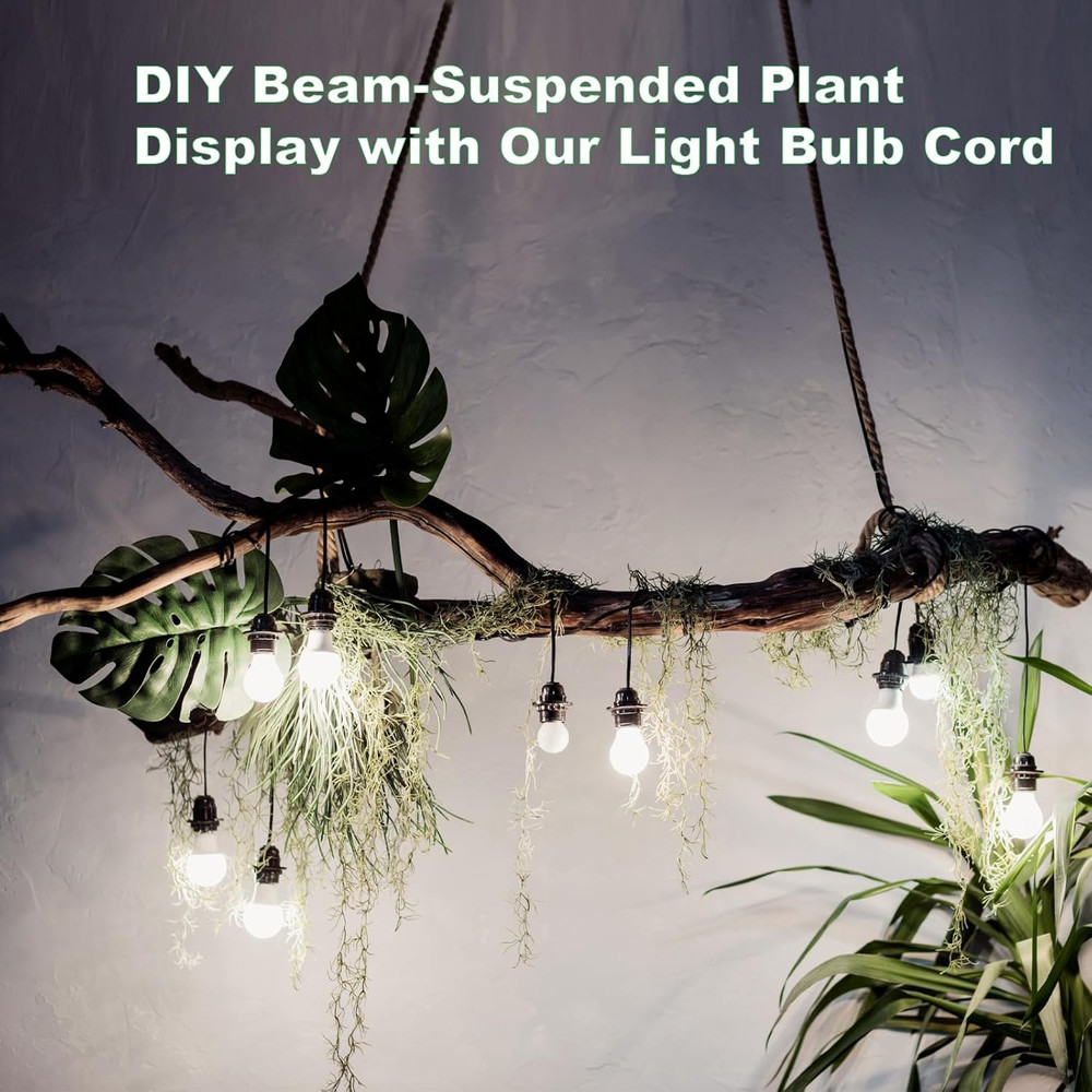 Plug in Pendant Light Cord - 16Ft Hanging Light Kit E26/E27 Light Socket Hanging