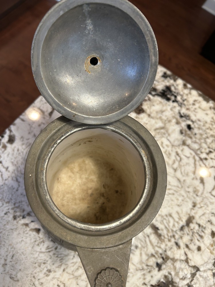 Antique 1850’s Meriden B & Co Triple Plate Pitcher