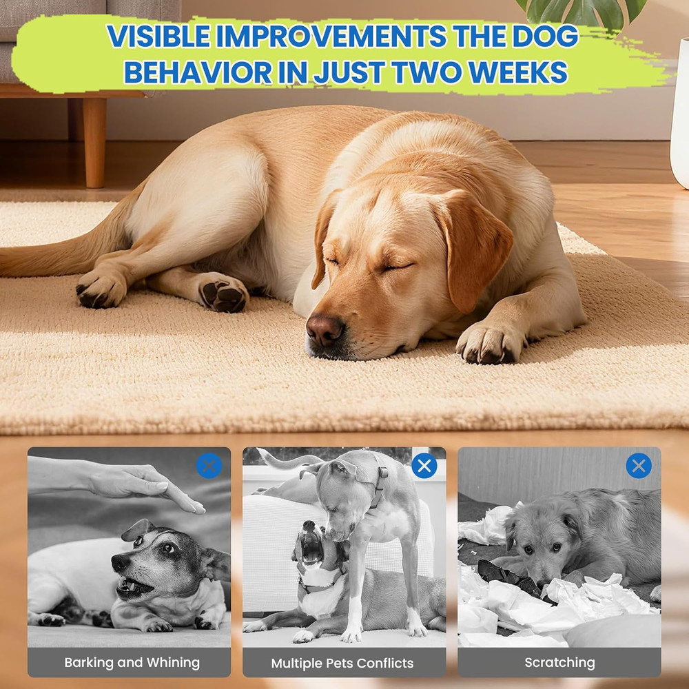 Dog Calming Diffuser, 8 in 1 Puppy Pheromones Calming Diffuser, Relaxing Pheromo