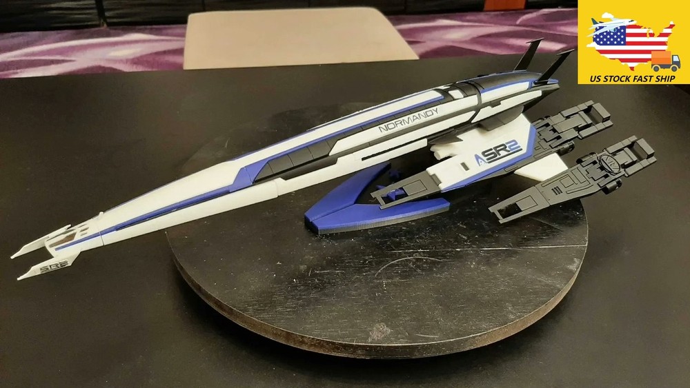MASS EFFECT SSV Normandy SR2 Spaceship Painted Model 3D Build