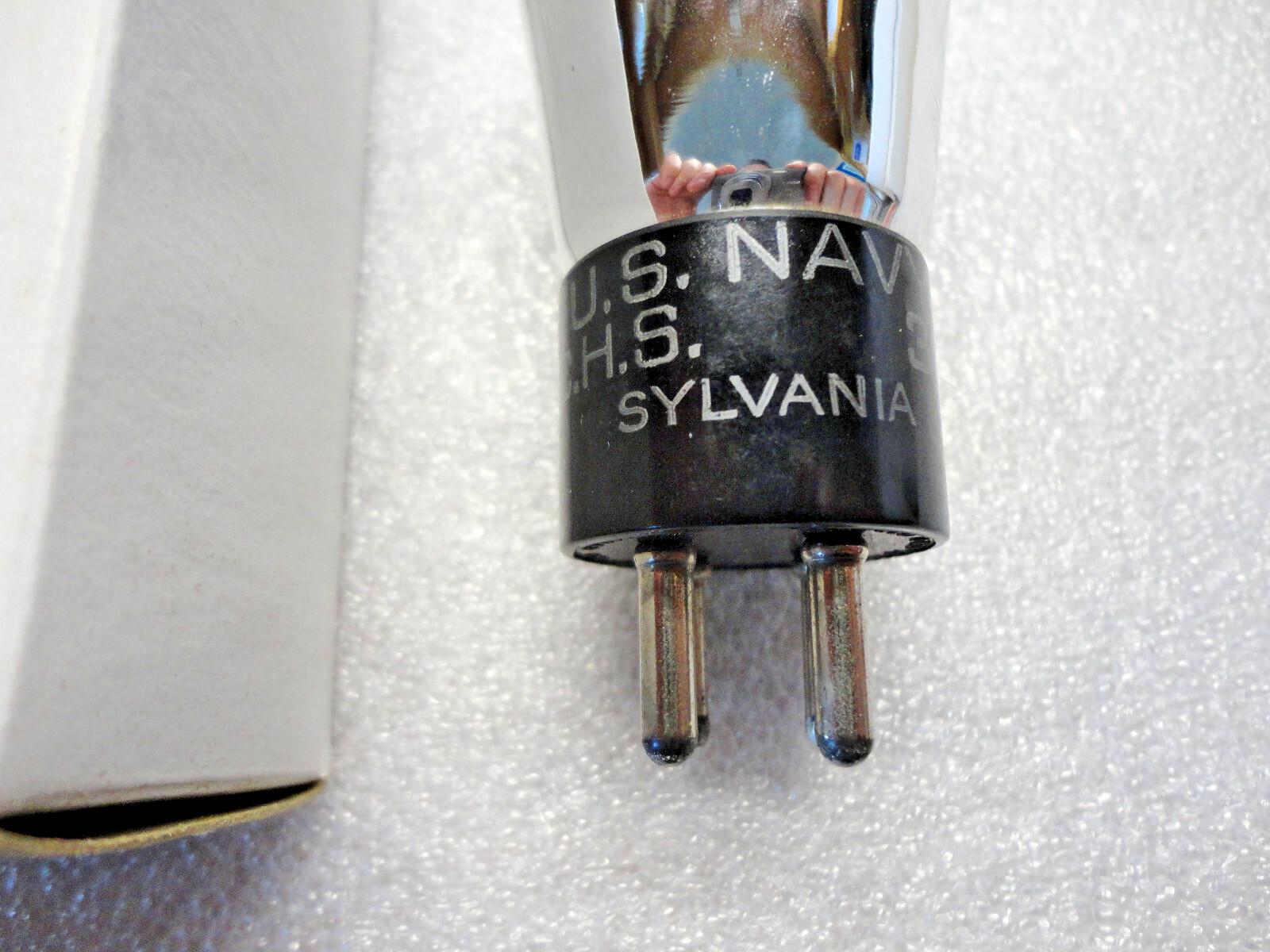 Sylvania Radio Tube #30 Vacuum Tubes. New Old Stock, Labeled U.S. Navy C.H.S.