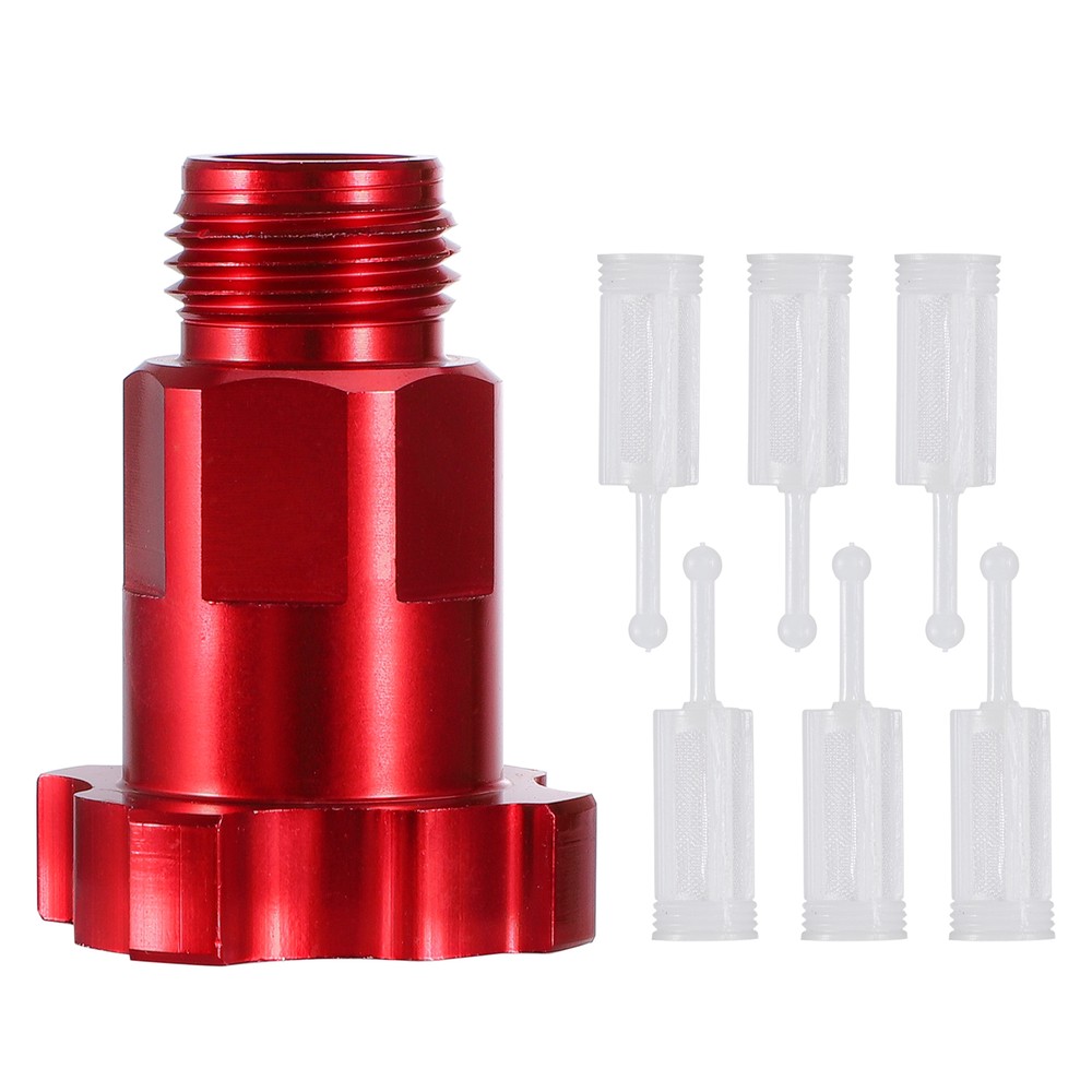 1PCS For Connector M16*1.5mm External Thread Red Spray Gun Adapter Universal
