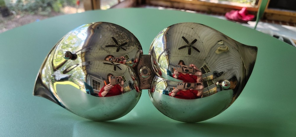 F. B. Rogers Silver Co - Silver on Copper - 2 Leaf Serving - Condiment Dish