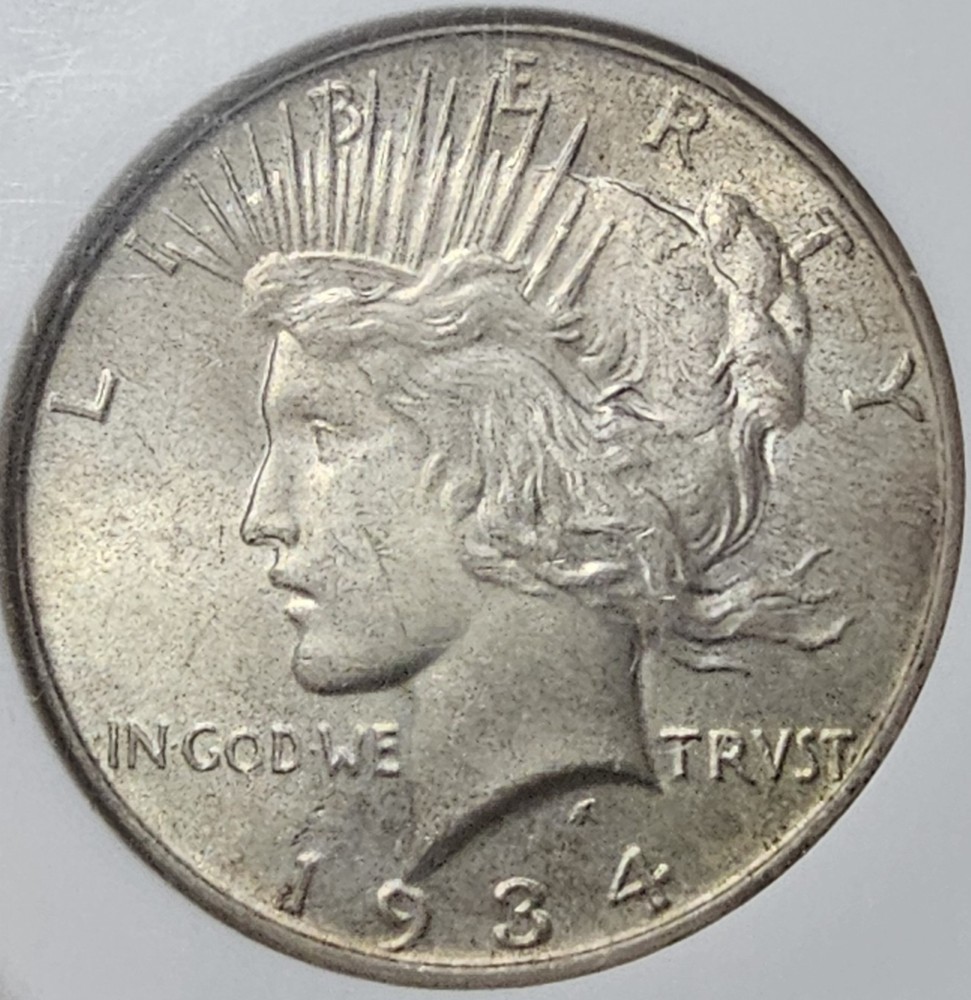 1934 Peace Dollar MS-64 NGC VIDEO